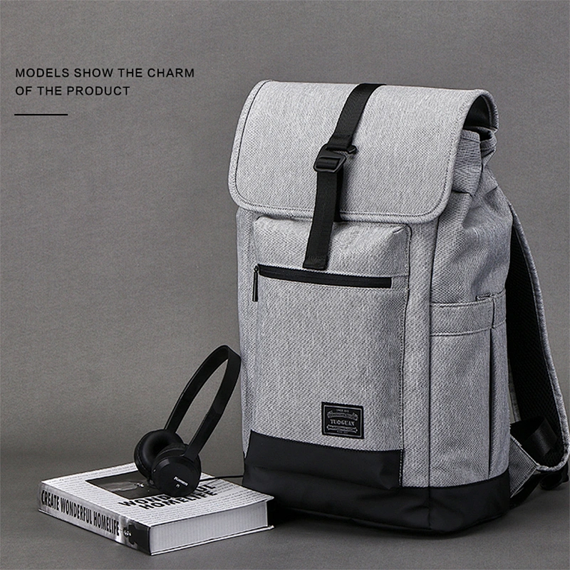 2020 new leisure practical fashion waterproof men' laptop backpack with USB anti-theft design  for working