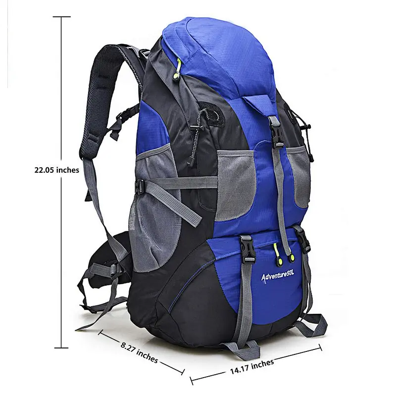 Outdoor Travel Waterproof Mountaineering Hiking Climbing Backpacks 50L