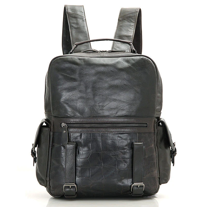Outdoor Rucksake Premium Vintage Leather Dailay Leisure Backpack Men Laptop Travel Backpack