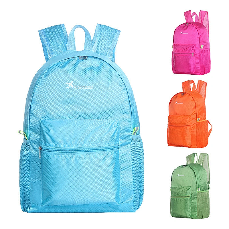 Ladies custom laptop Rucksack Women Nylon materials Pompom college Backpack Handbag Anti-theft backpack Bag