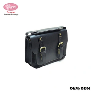 Factory Wholesale Price mens leather briefcase bag briefcase with locks leather scallop satchel bag