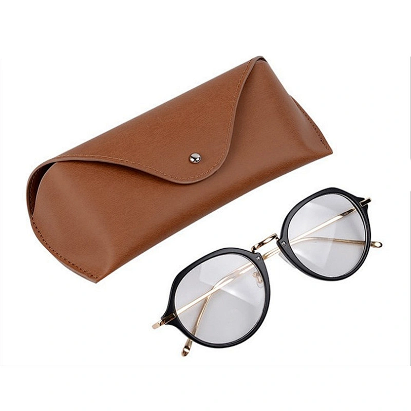 High-end Handmade Glasses Cases Custom PU Leather Glasses Bags