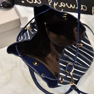 Elegant women ladies small stripe mobile phone shoulder sling bag for ladies