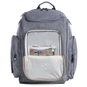 Unisex Sleeping Lamb Baby Diaper Bag Backpack with Changing Pad
