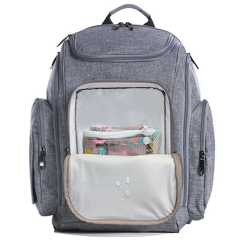 Unisex Sleeping Lamb Baby Diaper Bag Backpack with Changing Pad