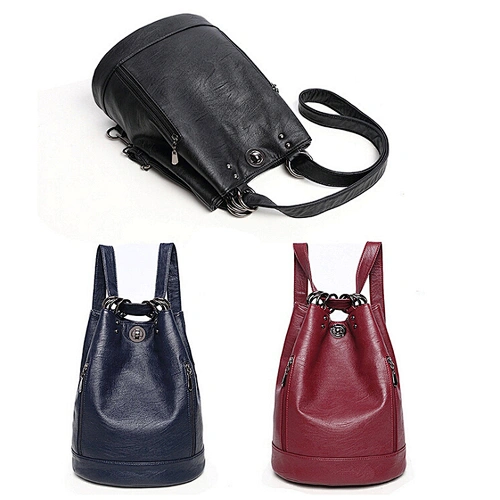 Wholesale Shoulder Bag Multifunction Messenger Bags Leather Backpack