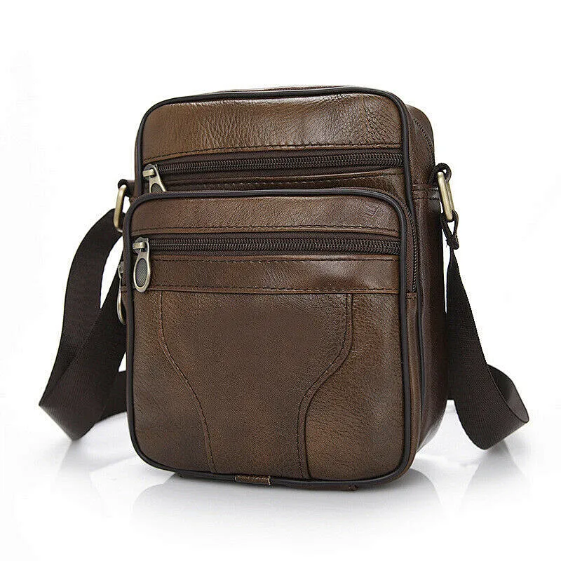 Custom wholesale sling pu men's shoulder bag crossbody vintage Travel Sports Chest messenger bag