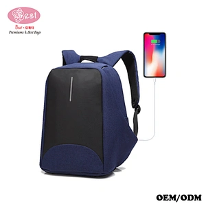 Anti-theft Business Laptop Backpack with USB Charging Port Fits to 15.6 Inch Computer