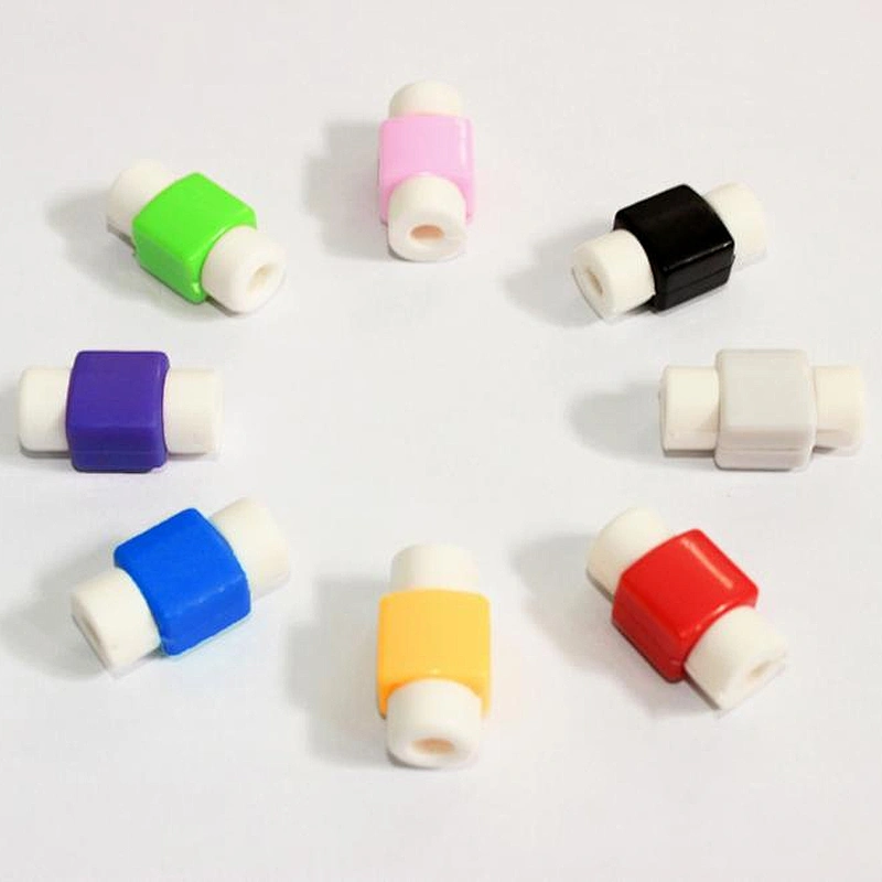 Best Selling High Quality Rubber Silicone USB Data Cable Protector for iPhone