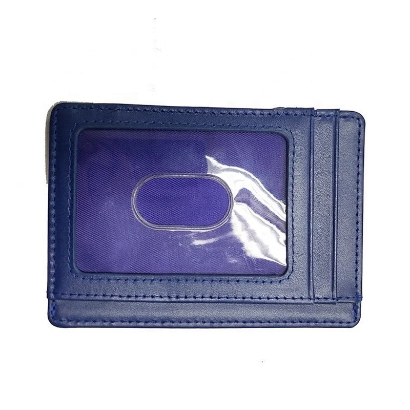 Double Side PU Leather Card Holder Unisex Wallets Case New Visa Card