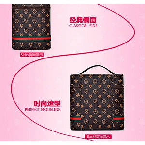 Wholesale Custom vintage fashion classic large capacity makeup bag storage bag Cosmetic Bag for daily used