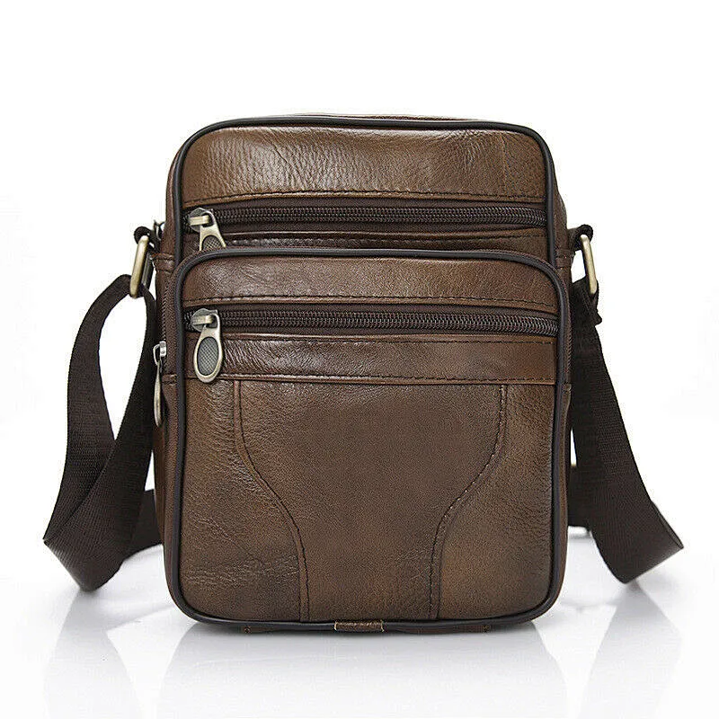 Custom wholesale sling pu men's shoulder bag crossbody vintage Travel Sports Chest messenger bag