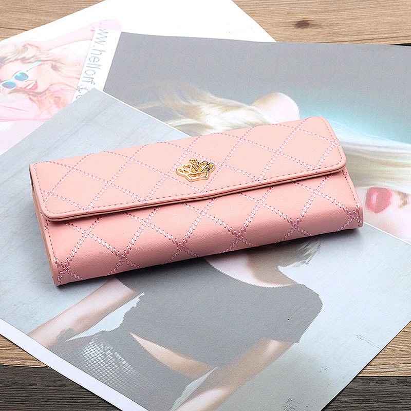 PU Leather High Capacity Long Women Wallet Pouch Change Wallet
