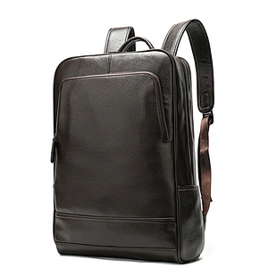 2019 new style men Women Leather Black Backpack Satchel real leather Shoulder Fashion School Bag