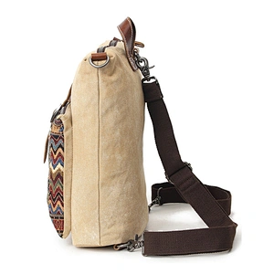 Ethnic Style Canvas Backpack Casual School Book Bag Sports Daypack Rucksack