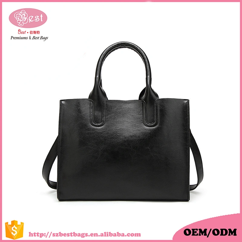 2019 New trend light weight elegant women ladies PU leather handbag purse shoulder bags