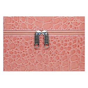 2019 Best selling Stone Grain Pu Leather Cosmetic Case Travel Portable Storage Bag Organizer