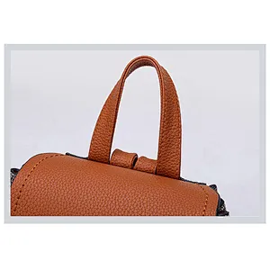 Fashion Lady PU Leather Travel Work School Bag Rucksack
