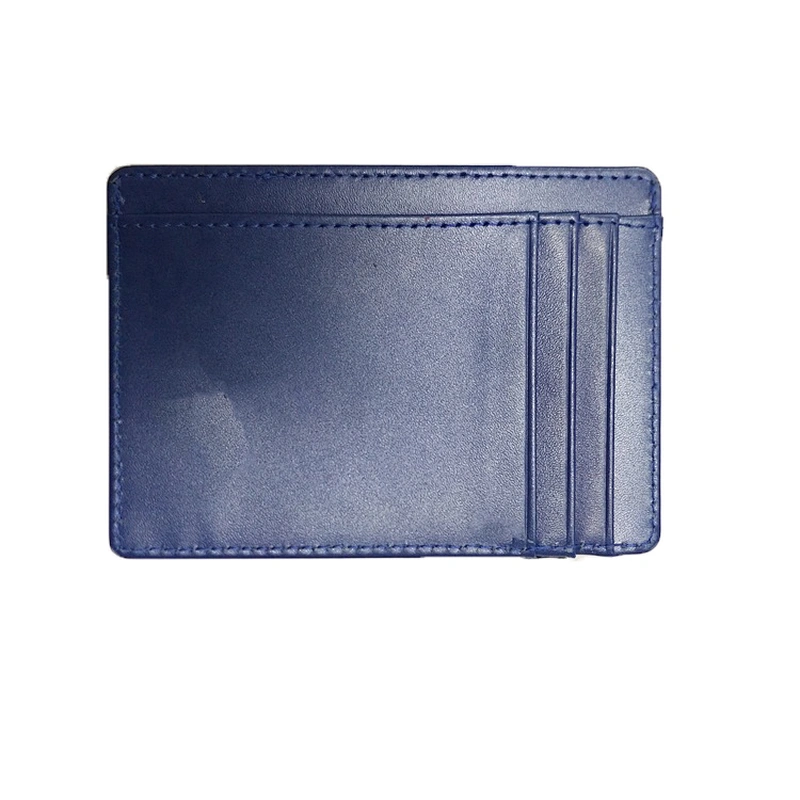Double Side PU Leather Card Holder Unisex Wallets Case New Visa Card