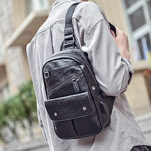 Men's chest sling back pack bag one shoulder single strap backpack for men