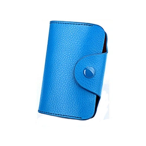 Best Selling Handmade Real Leather Multi C/C Slots Gusset Design Credit Card Holder Wallet