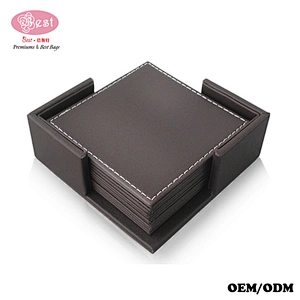 Wholesale Blank Cup Mats Glass Pads Leather Cup&Glass Coaster Diatomite Cup Mat