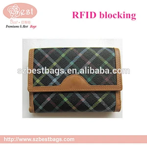 0015high-quality new style RFID blocking leather men's rfid wallet