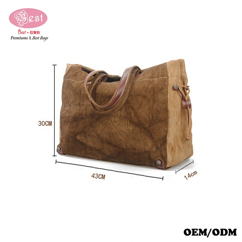2017 New Daily Purse Top Handle Shoulder Tote Shopper Handbag Cotton Canvas Tote Handbag