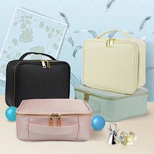 2019 Wholesale Women Sequins Makeup Brush Bag Cosmetic Case for ladies
