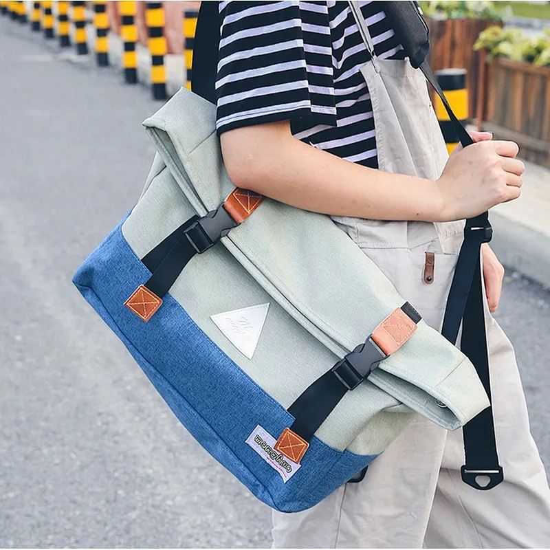 Custom china vintage unisex cross body laptop messenger school side bags for college