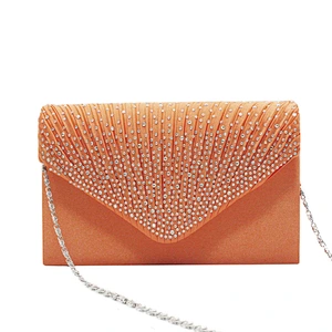 2020 Amazon top sellers fashion classic simple diamond encrusted evening bag silk for ladies for party
