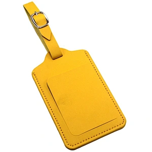 Creative Boarding Check Promotional Items Customized Stylish PU Luggage Tag