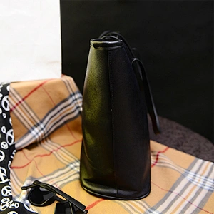 Online lady cheap black pu tote bag handbag from china for women girls