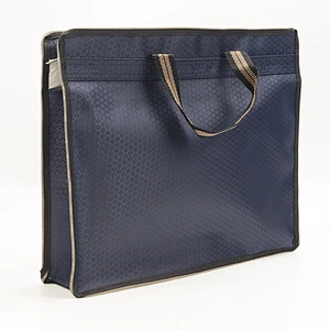 Hot Selling Oxford Cloth Handbag File Bag Conference Bag Briefcase with two zippers