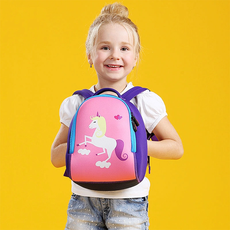Kindergarten kids mini neoprene anime satchel schoolbags backpack school bag
