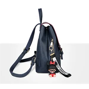2019 Stylish School Bag PU Leather Ladies Vintage Backpack for Travel