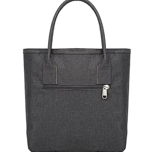 Wholesale travel luxury 600d polyester canvas shopping fitness food wine tote bag