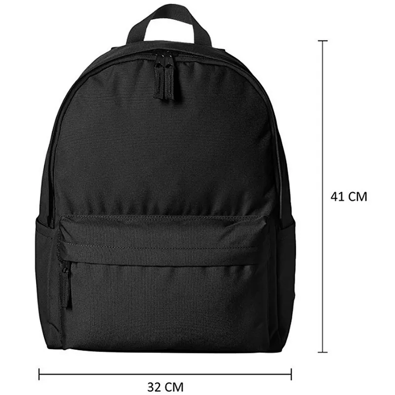 Lightweight simple plain backpack durable large capacity backpack