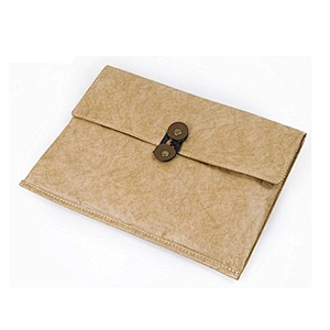 Tyvek Paper Foam Nylon Lining Notebook Kraft Paper File Bag Small Sized Document Wallet Bag