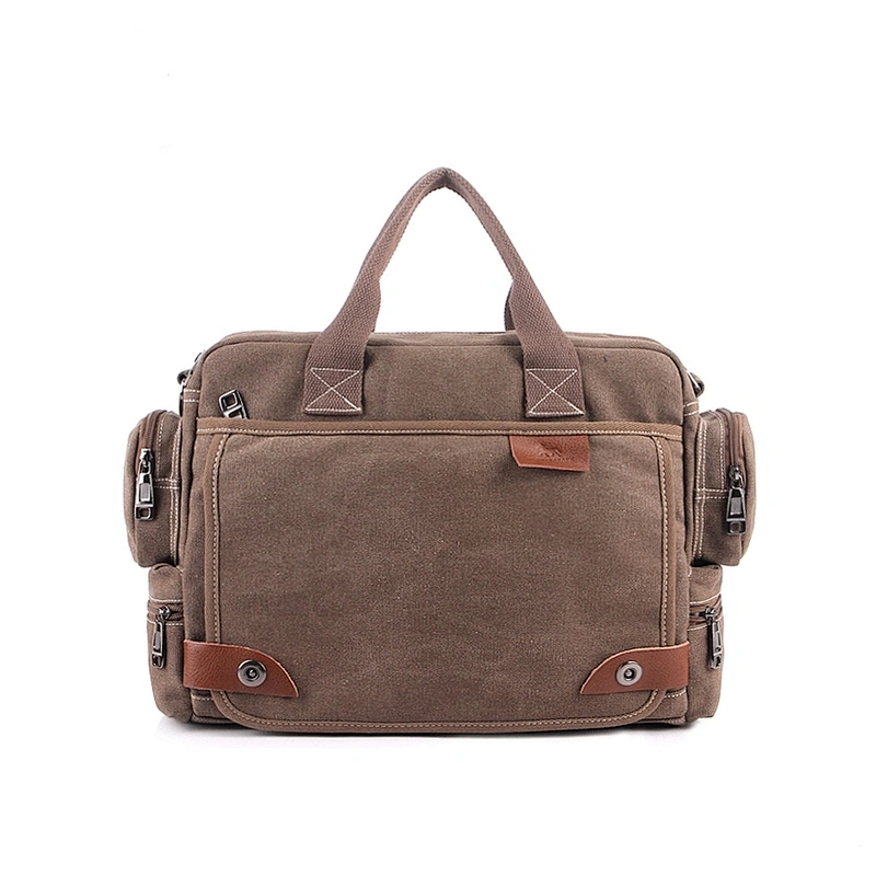 Newest design canvas vintage laptop bags eco friendly laptop bag cheapsmall laptop trolley bag