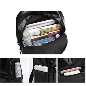 Travel Backpack Korean Women Female Rucksack Leisure Student School bag Soft PU Leather Women Bag