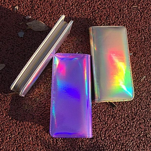 Customized lether wallet men case long For Credit Card