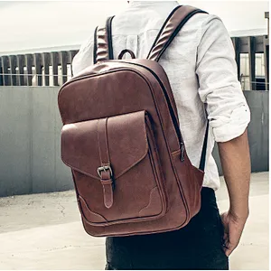 High quality  vintage school knapsack backpack classic retro college bags for boys