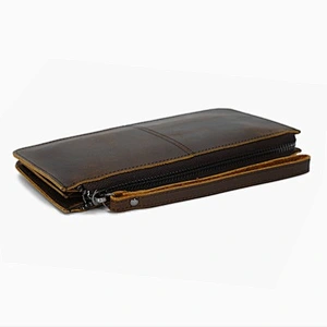 Vintage Genuine Leather Passport Holder Unisex Fashionable Wallet With Card Slots