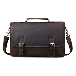Genuine Leather Material and Unisex Gender Cowhide leather Messenger bag