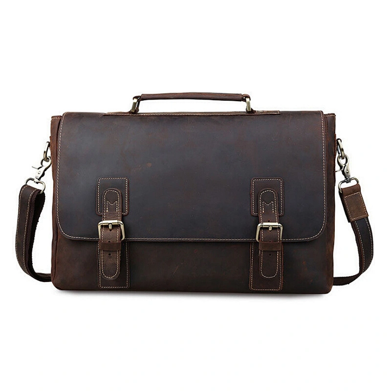 Genuine Leather Material and Unisex Gender Cowhide leather Messenger bag