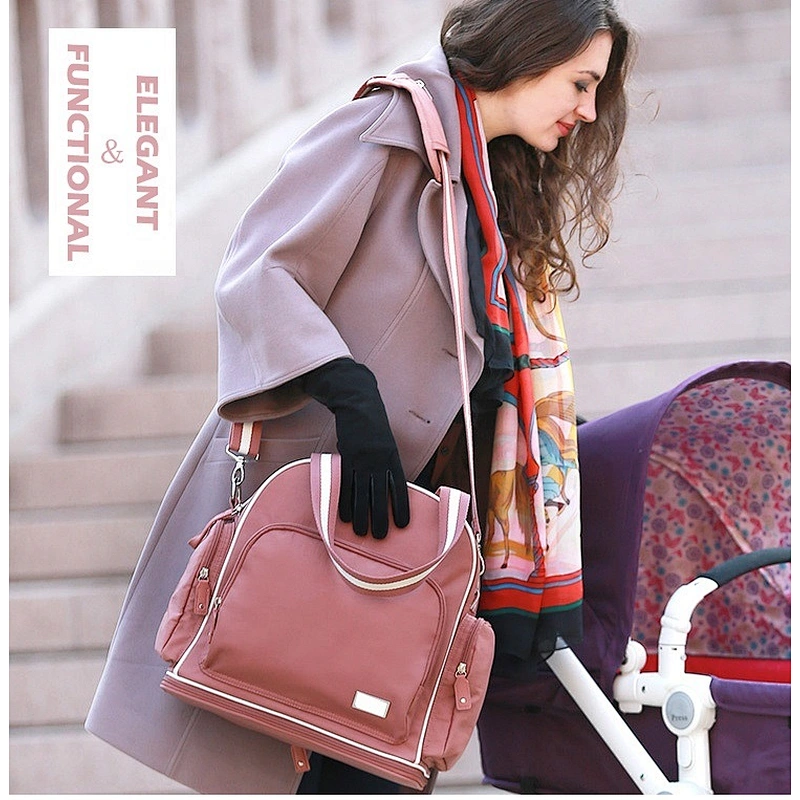 New trendy portable convenient mommy cloth baby backpack diaper bags for mom