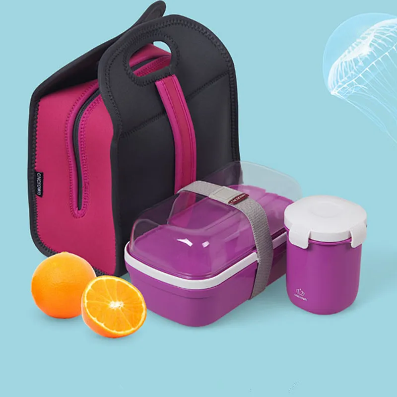 School student children neoprene lunch bag for kids food