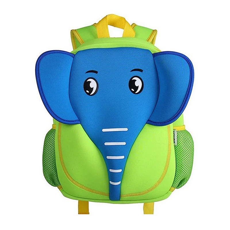 Custom children kids cute cartoon animal school backpack schoolbags book bag