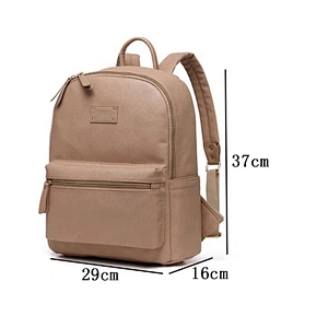 Factory custom pu leather  ladies fancy backpack